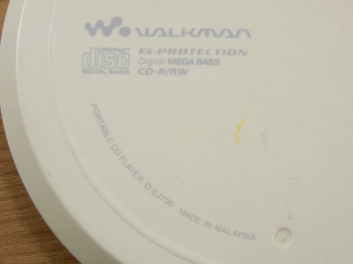 Y0095★\1～SONY/ソニー　家庭用　WALKMAN　ポータブルCDプレイヤー　本体　model:D-EJ700_画像6