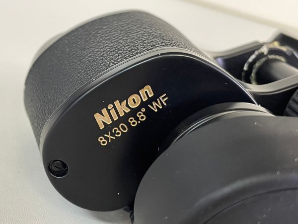 O351-O15-4377 Nikon ニコン BINOCULARS 8×30EⅡ 8.8° WF 双眼鏡 黒 ブラック 箱・取扱説明書・ケース付き ⑤_画像9