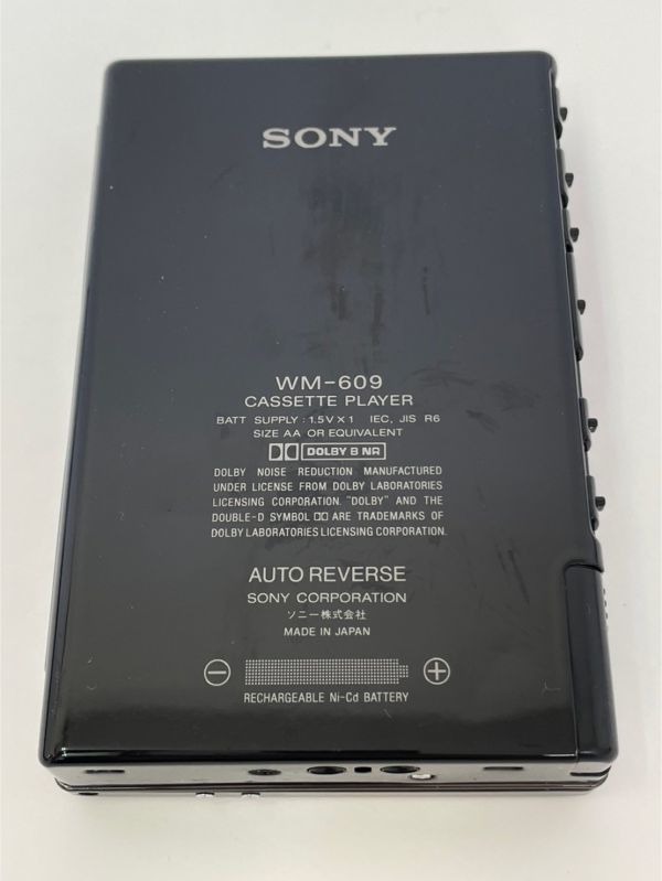 O259-C9-82 SONY ソニー / WM-609 / カセットプレーヤー / WALKMAN ウォークマン / 日本製 / 通電確認OK ⑦_画像5