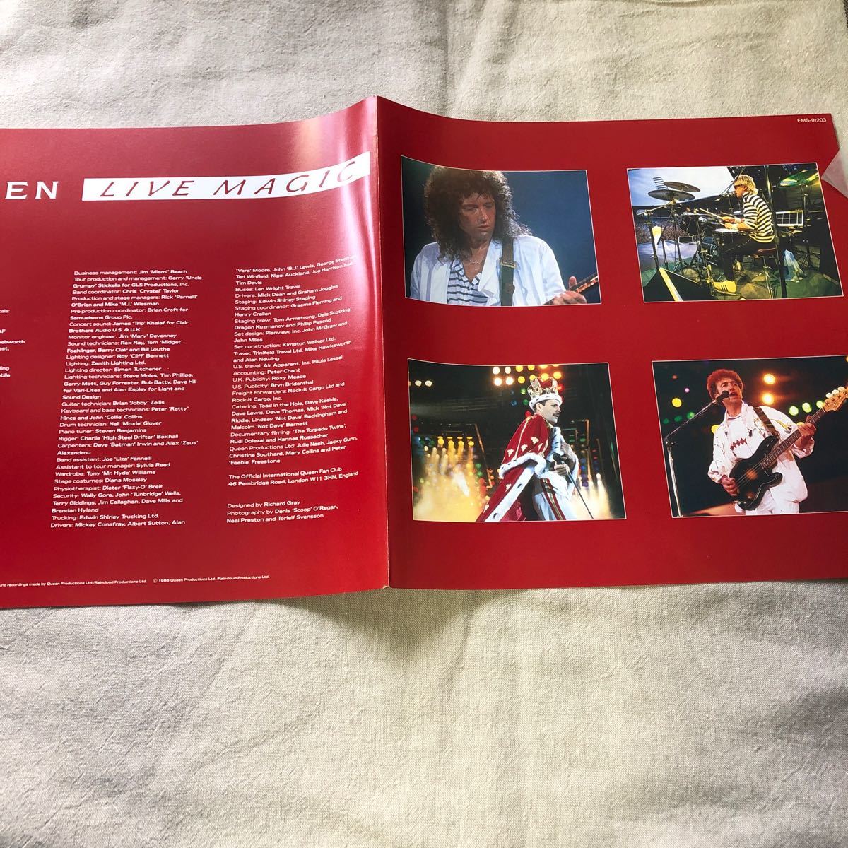 QUEEN クイーン　LIVE MAGIC 中古LPレコード_画像4