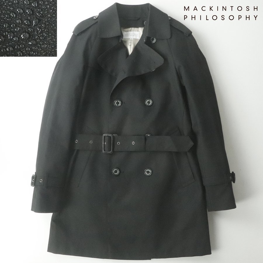 極美品 MACKINTOSH PHILOSOPHY マッキントッシュフィロソフィー 撥水ギャバジン ライナー付 トレンチコート 36 JP：S【相場価格￥59,400-】_画像1