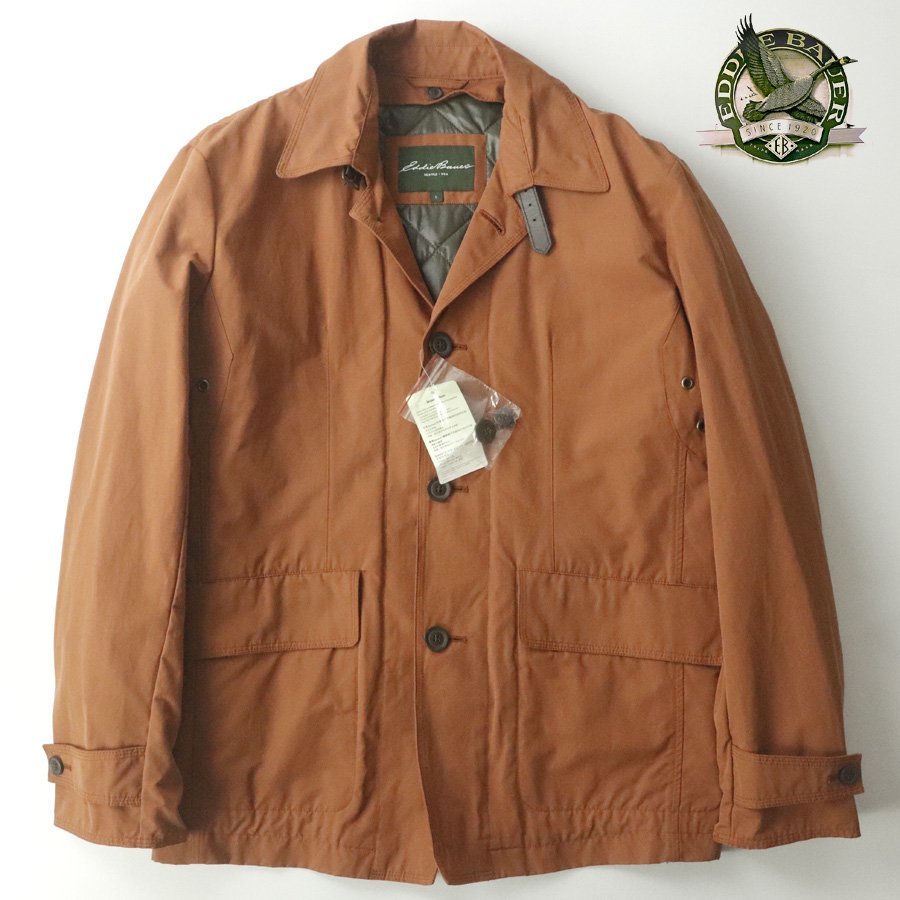 新品タグ付き EDDIE BAUER エディーバウアー SORONA VENDOR 中綿ライナー付き フィールドジャケット オレンジブラウン L ブルゾン_画像1