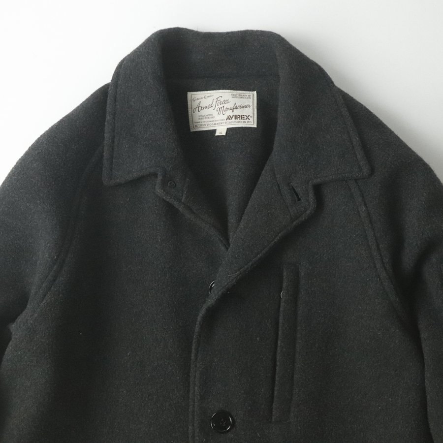 美品 AVIREX アヴィレックス 6192214 OVER DETAIL COAT オーバーディテール コート チャコールグレー XL【相場価格￥32,780-】_画像2