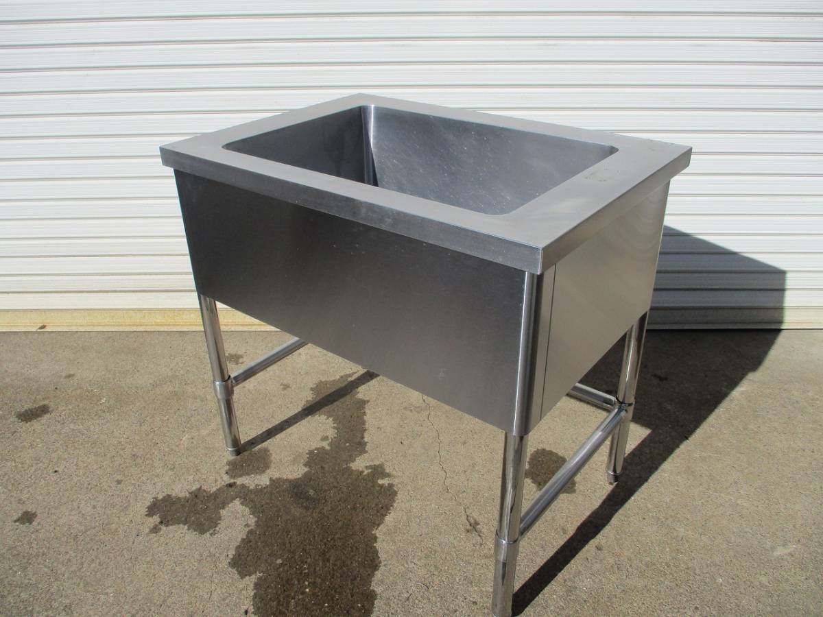 y2152-9 業務用 ステンレス 1槽シンク W850×D600×H800 店舗用品 中古 厨房