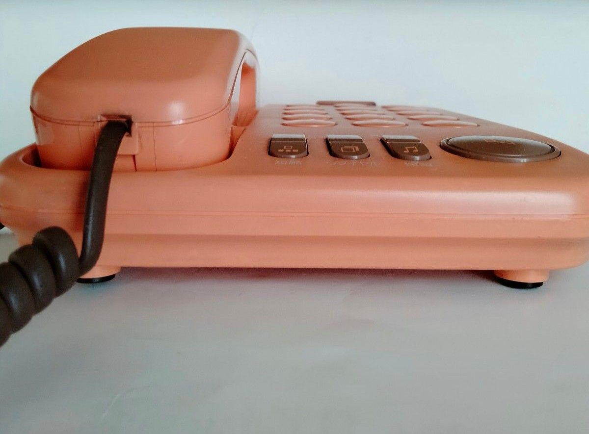 パナソニック Panasonic NTT 固定電話機   シンプル電話機 VE-F37 ピンク