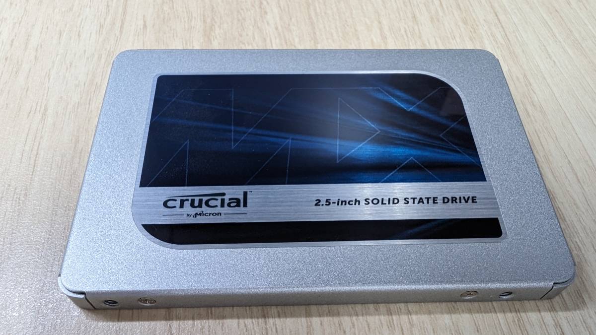 Crusial CT500MX500SSD1 500GB 2.5インチSSD 331時間 201回 3E40_画像1