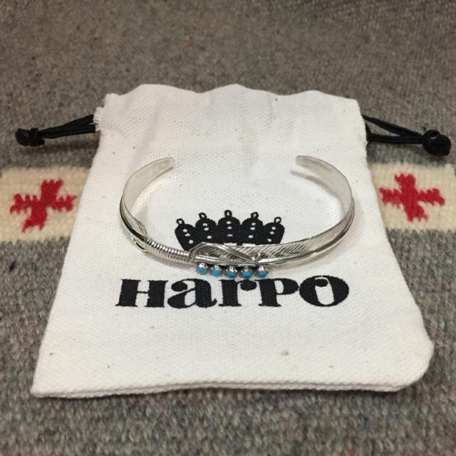 Harpo ハルポ ターコイズ付き フェザー シルバー バングル ロンハーマン ドゥーズィエムクラス取扱い