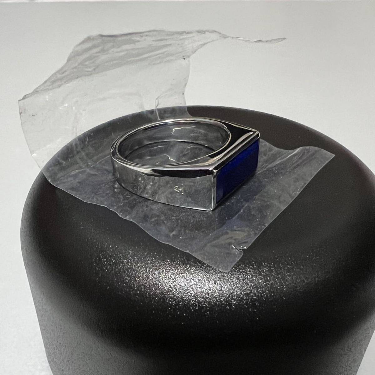 新品 TOM WOOD トムウッド Peaky Ring Blue Lapis シルバー925 ブルーラピス リング 指輪 SILVER サイズ：62_画像8