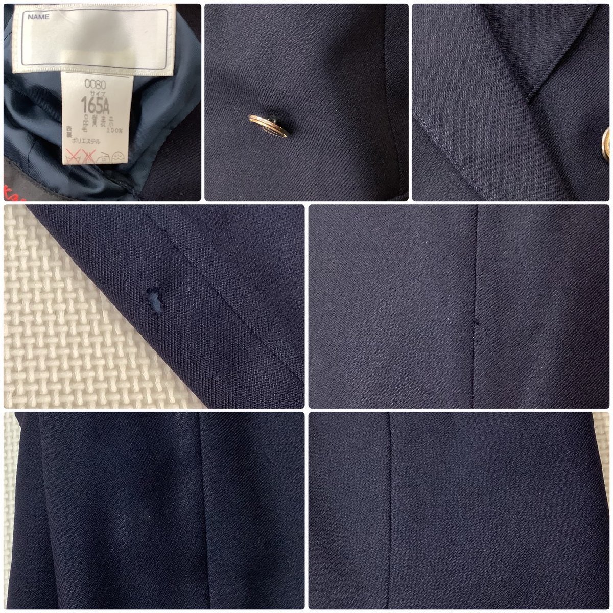 I317/Y(中古)山形県 左沢高校 女子制服5点 /指定品/165A/L/M/W75 I317/Y(中古)山形県 左沢高校 女子制服5点 /指定品/165A/L/M/W75