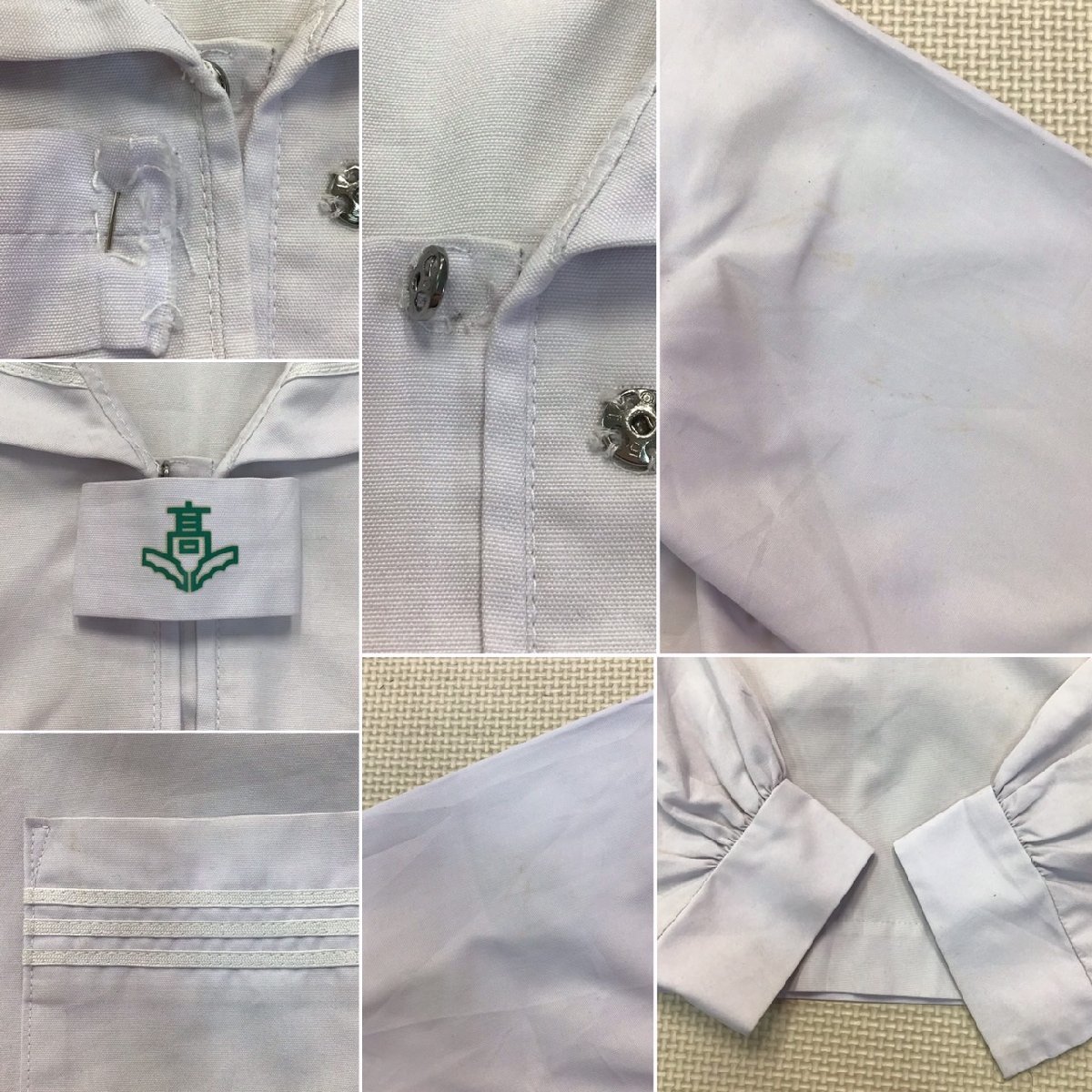 O325 (中古) 兵庫県 東播磨高校 セーラー服 上下セット /旧制服 O325 (中古) 兵庫県 東播磨高校 セーラー服 上下セット /旧制服