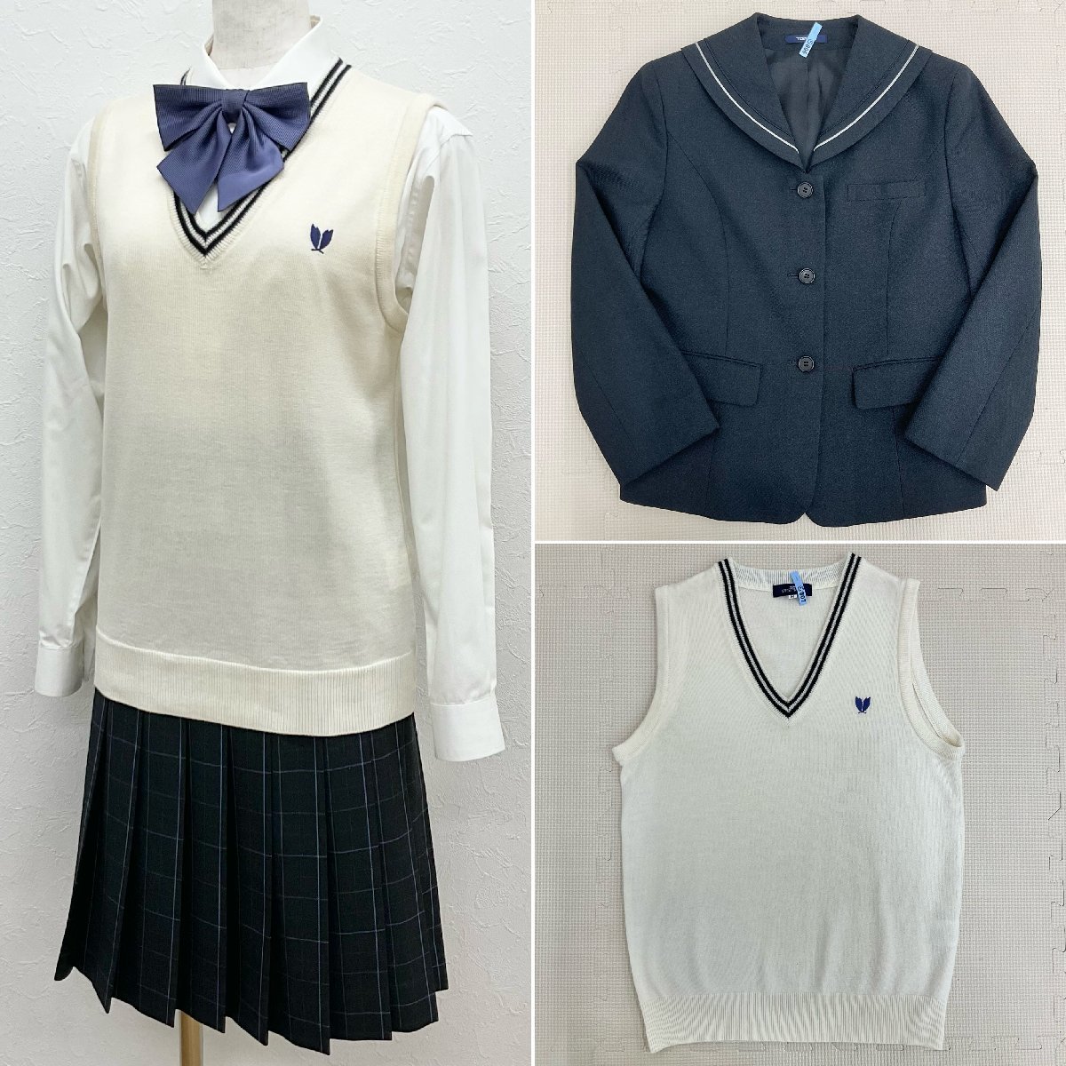 U391/S1036(中古/箱)東京都 世田谷中学校 女子制服6点 /165A/M U391/S1036(中古/箱)東京都 世田谷中学校 女子制服6点 /165A/M