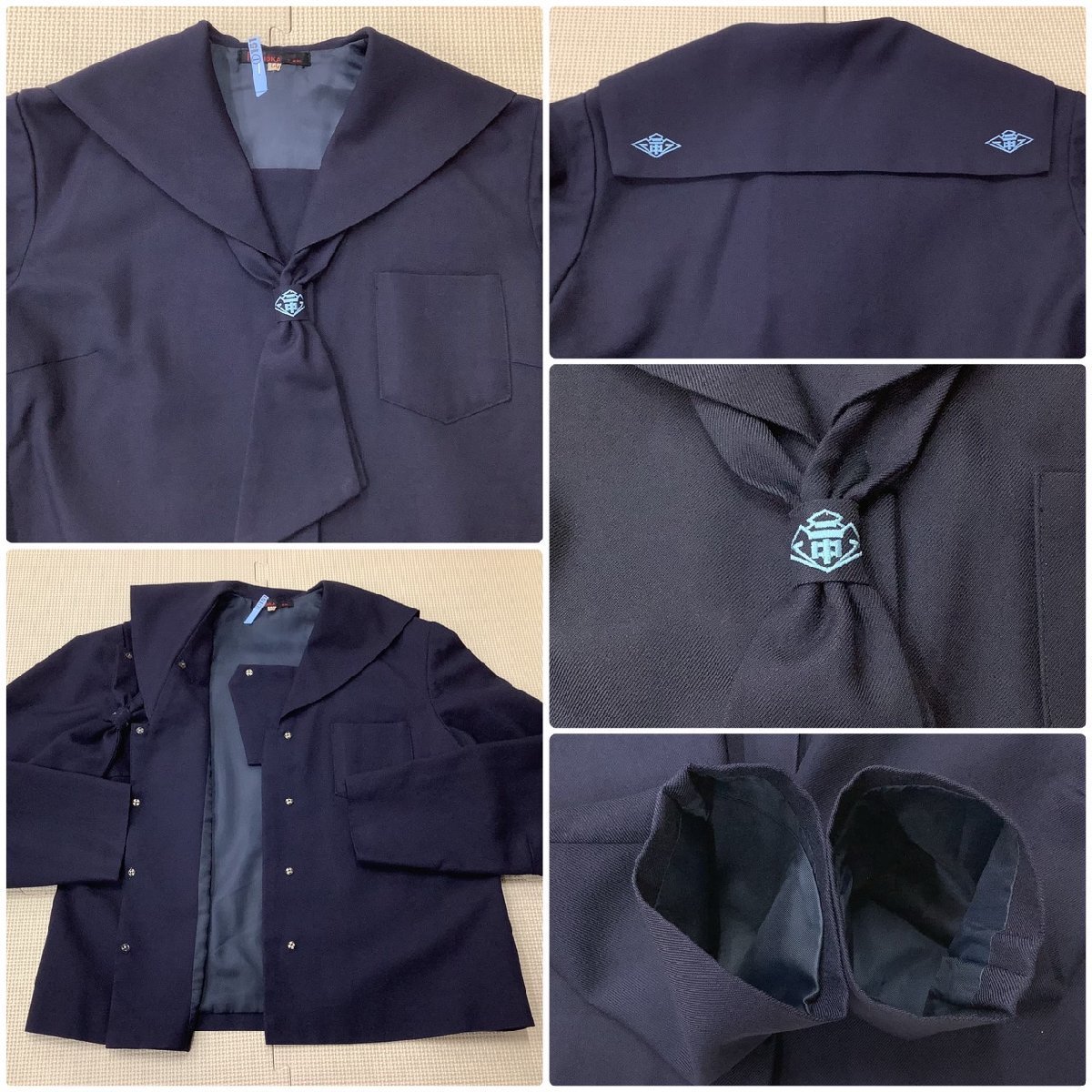 I379/Y(中古)福島県 二本松市立 第二中学校 女子制服4点 /LL/W72 I379/Y(中古)福島県 二本松市立 第二中学校 女子制服4点 /LL/W72