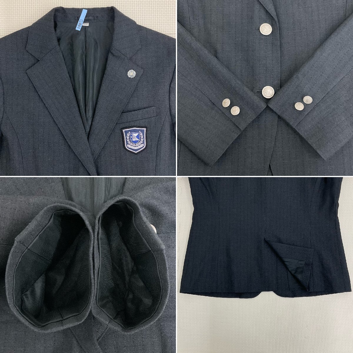 U410/S1052(中古)東京都 江北高校 女子制服8点 /校章付/LL/W67 U410/S1052(中古)東京都 江北高校 女子制服8点 /校章付/LL/W67