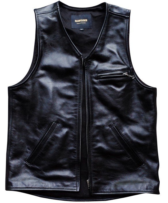 Yahoo!オークション - SIMONS ホースレザーベスト COLOR Black Yahoo!オークション - SIMONS ホースレザーベスト COLOR Black