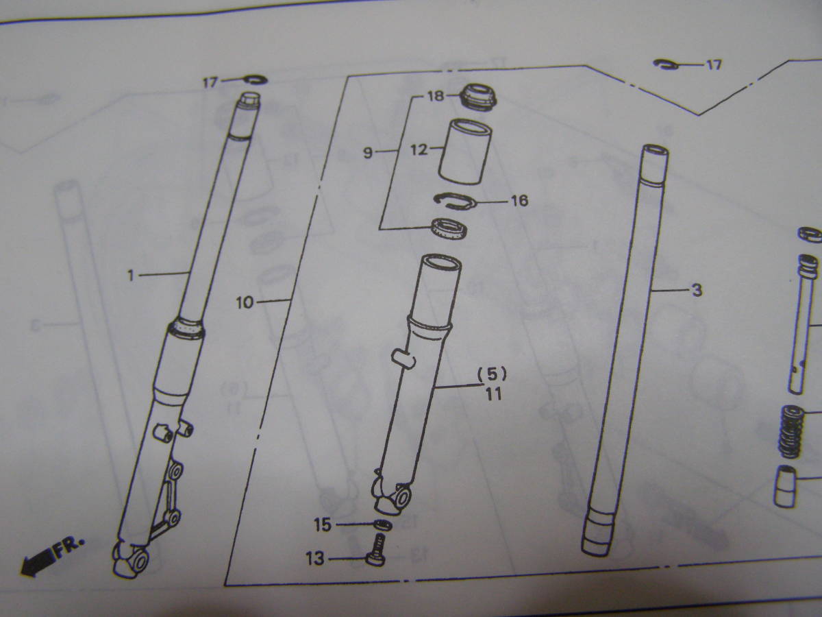 ホンダ ドリーム50 フロントフォークブーツケースカバー 2個  図12番 純正新品 HONDA honda ホンダの画像4