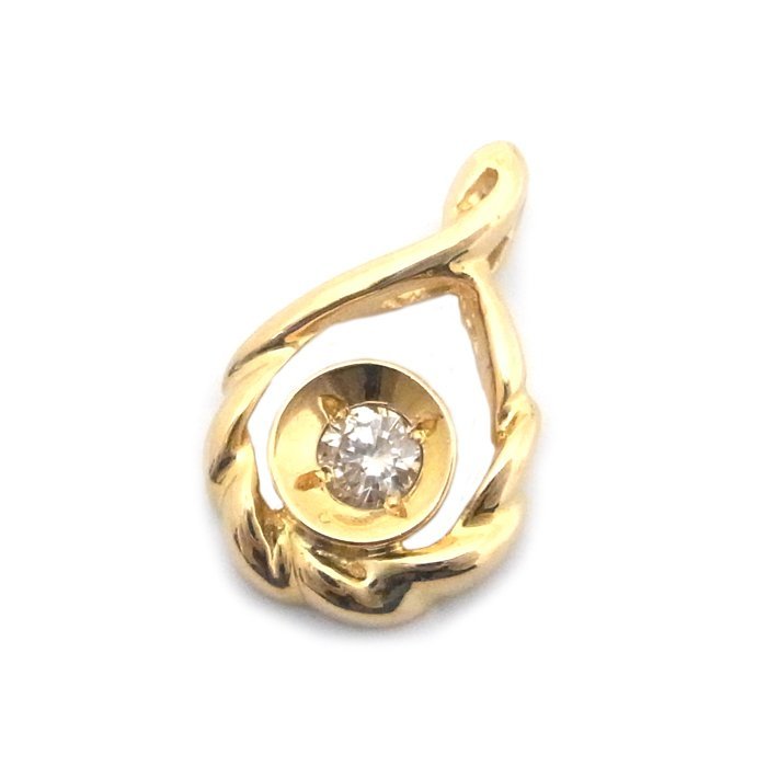新しいスタイル 1.8g 0.10ct ペンダントトップ ダイヤモンド K18 イエローゴールド 送料880円 アクセサリー ジュエリー ダイヤ 18金 イエローゴールド