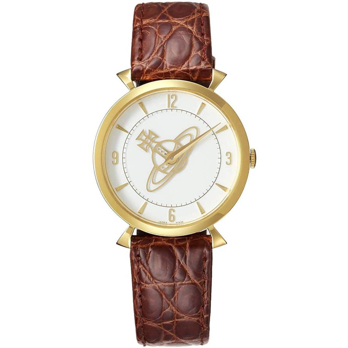 Vivienne Westwood ヴィヴィアンウエストウッド CLASSICレザーBW ウォッチ ブラウン オーブ 腕時計