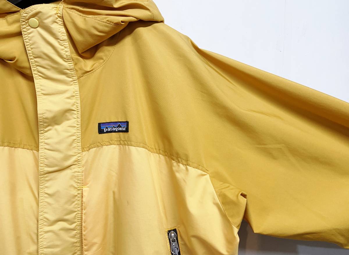 Mサイズ◆patagonia パタゴニア エッセンシャルジャケット Yellow マウンテンパーカー シェル_画像3