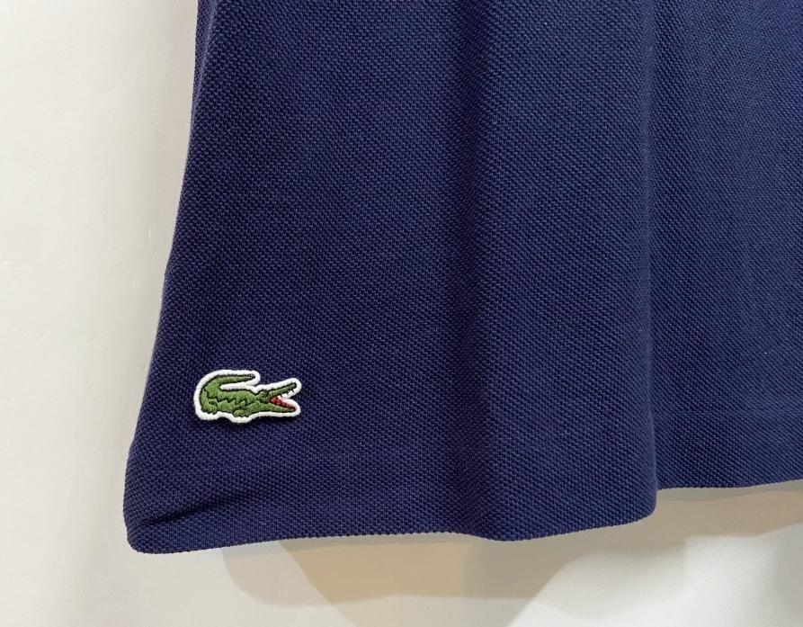 US/Mサイズ◆LACOSTE ラコステ × DISNEY ディズニー ミッキーマウス 半袖ポロシャツ ネイビー 鹿の子_画像3