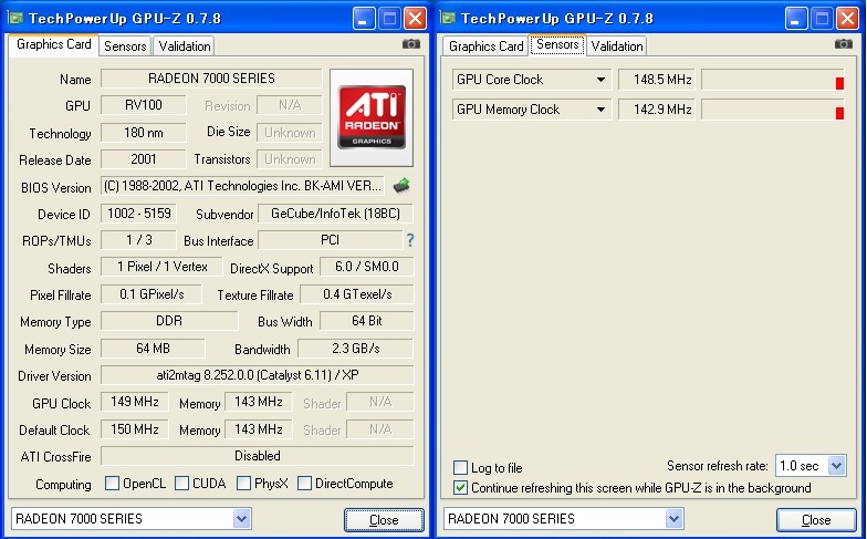 [PCI] ATi RADEON 7000 64MB 64bit 150-143_画像6