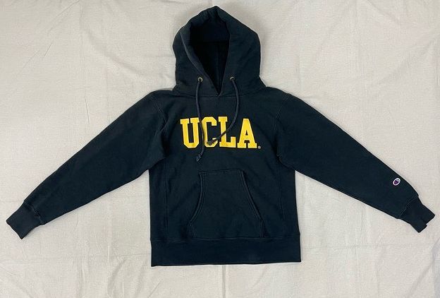 米国製 チャンピオン リバースウィーブ Champion REVERSE WEAVE パーカー フーディ UCLA ラバー 赤タグ ネイビー M [CRV-004]_画像2