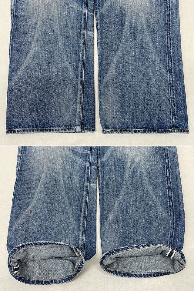 2007年 日本製 リーバイス LEVI'S LVC 22501 -0003 シンチバック 加工モデル 裾オリジナル 表記W34 実寸80L76 [k-0208]_画像6