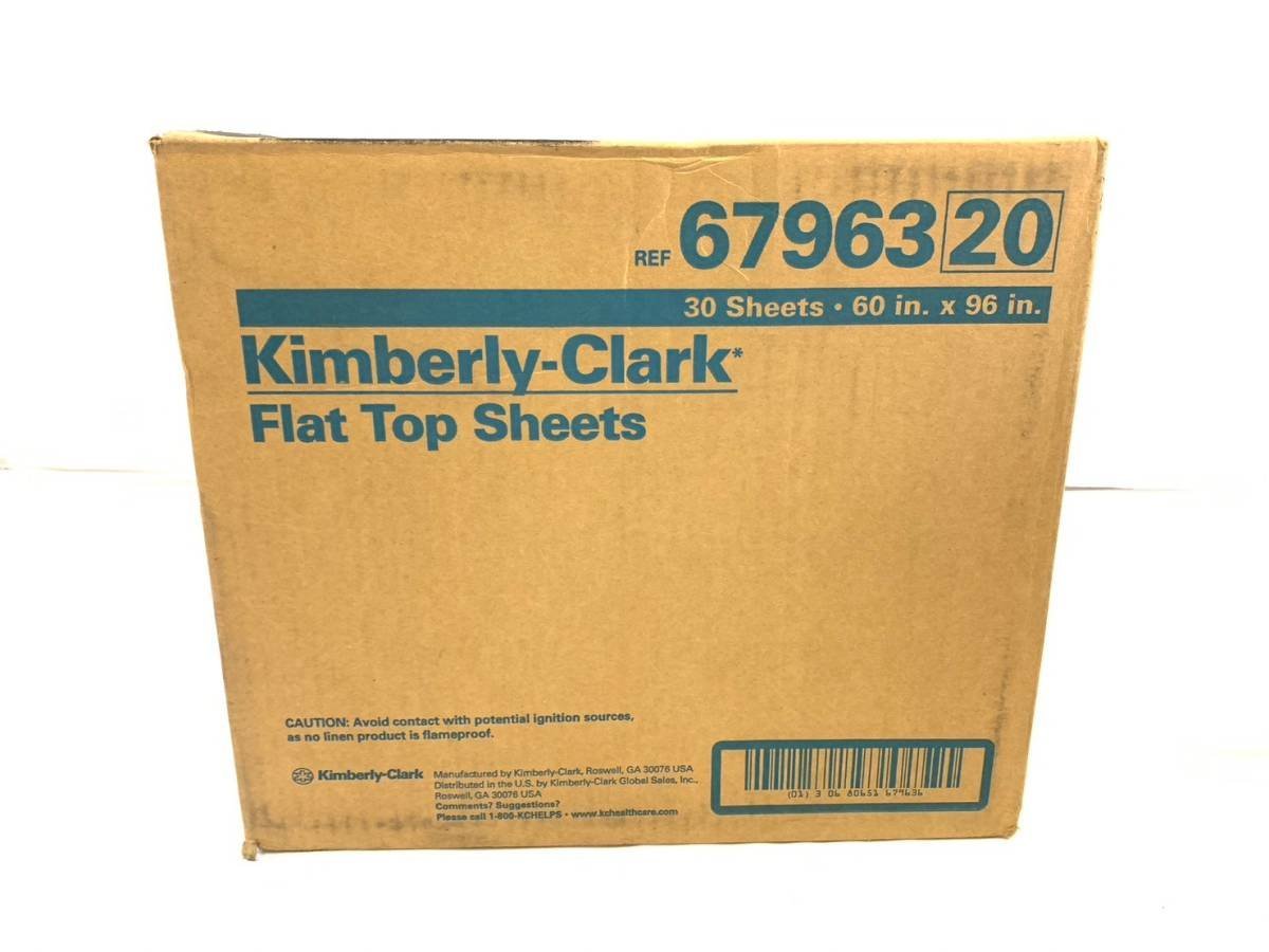 【新品】☆フラットトップシーツ 30枚入り×3箱 152cm×244cm サージカルベッドシーツ 使い捨て Kimberly-Clark 6796320 (180) RK22BK#23_画像9