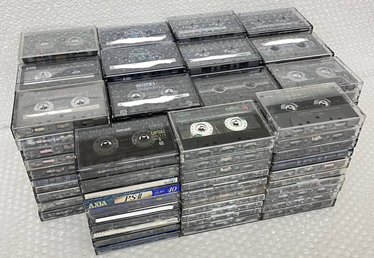 HIGH POSITION ハイポジション カセットテープ 150本セット 録音済 SONY AXIA THAT´S MAXELL 他 音響 レコーディング 機材 録音 ジャンク品