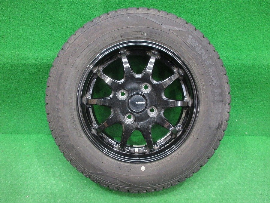  superior article *G-SPEED 13 inch aluminium wheels 13×4.00B +45 2020 year made / spew groove *WINTERMAXX WM02 145/80R13 studless 4ps.@[ Wagon R/ Every /N-BOX]