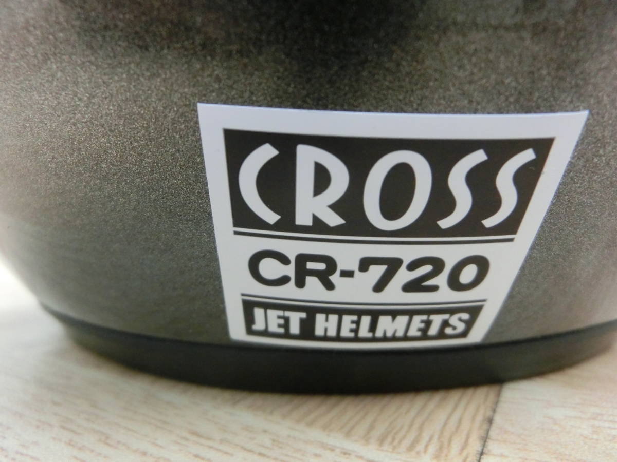 ofe/5407/0122/リード工業 CROSS ジェットヘルメット　CR-720/ガンメタ/サイズF（57～60ｃｍ）/2023年製_画像6