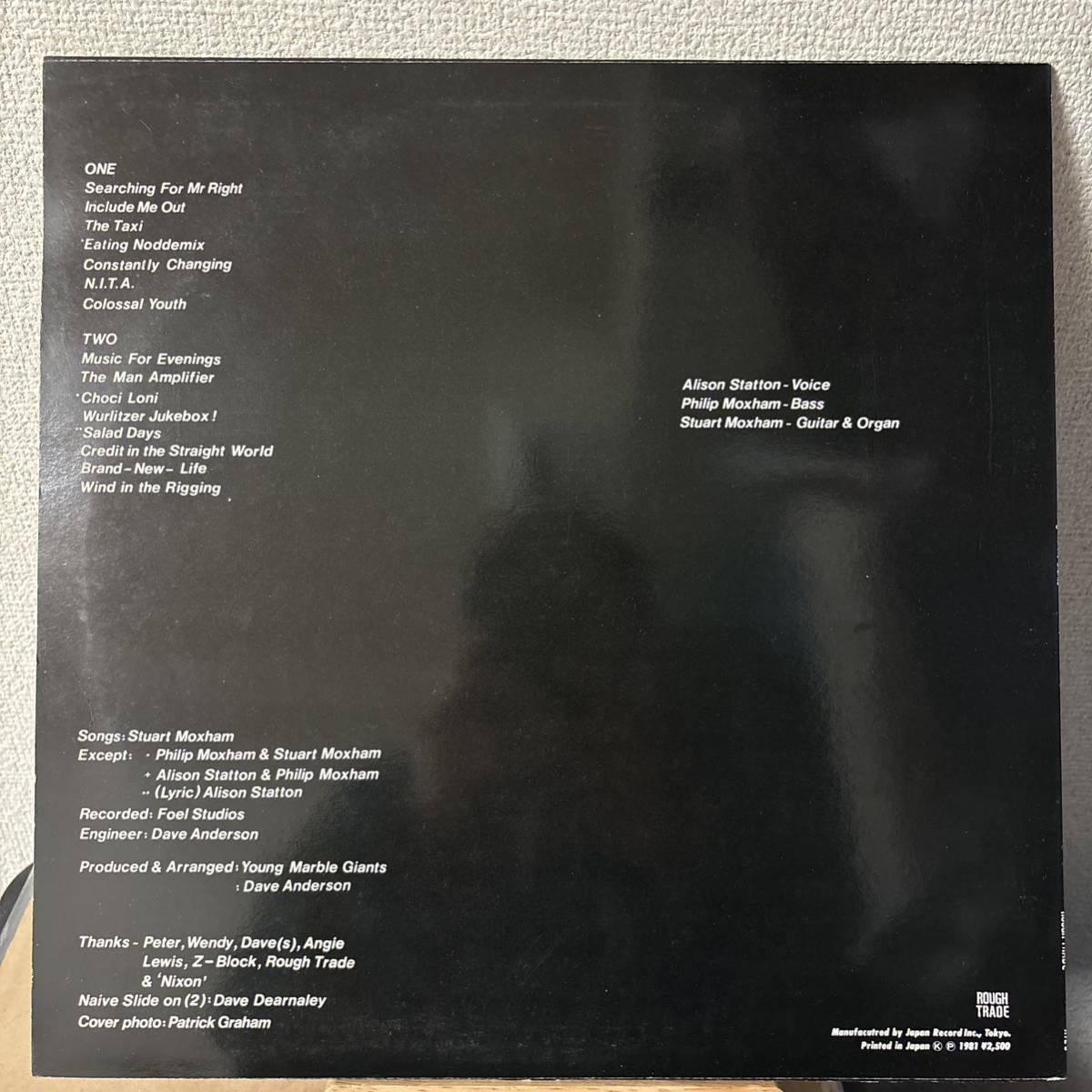 Young Marble Giants Colossal Youth レコード ヤング・マーブル・ジャイアンツ コロッサル・ユース LP ラフ・トレード Rough Trade vinyl_画像2
