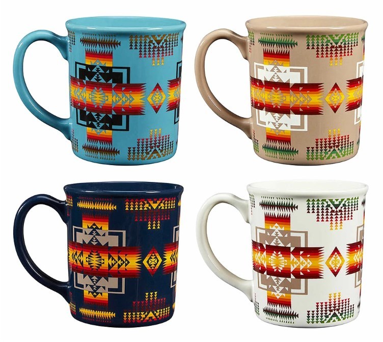 [ новый товар ] PENDLETON авторучка доллар тонн CHIEF JOSEPH Ceramic Mugs XC880 55182 кружка 4 шт. комплект стакан 