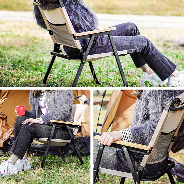 折りたたみ椅子 アウトドア チェア キャンプ椅子 キャンプチェア ローチェア 軽量 折り畳み コンパクト アウトドア フォールディングチェア_画像3