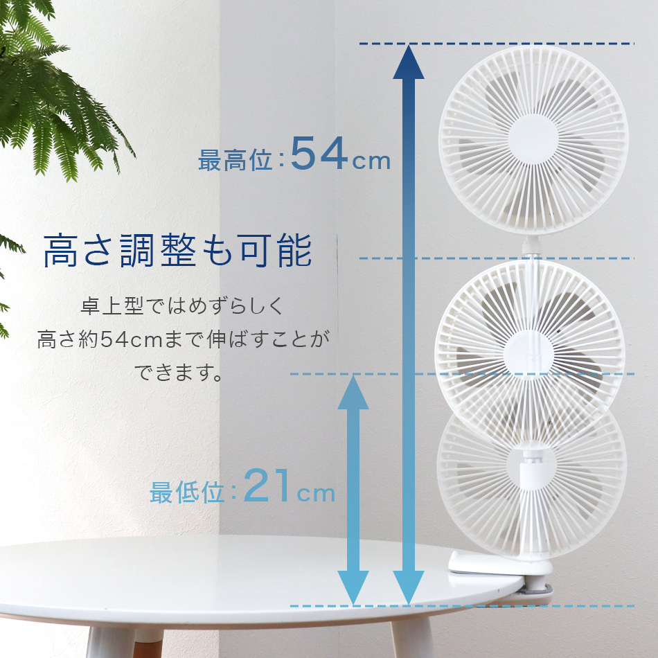 扇風機 USB扇風機 クリップ式 首振り 卓上扇風機 スタンド式 吊り下げ式 風量3段階 クリップ 小型 壁掛け 扇風機 卓上 自動首振り おしゃれ_画像6