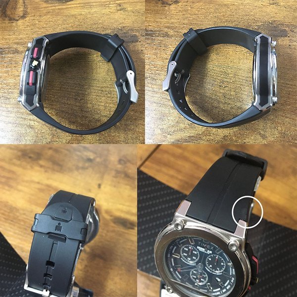 １円～未使用／訳あり　TIMEX　タイメックス　アイアンマン　メンズ腕時計　R5.8電池交換済み　IRONMAN　T5K354　ラバーベルト　ウォッチ_画像4