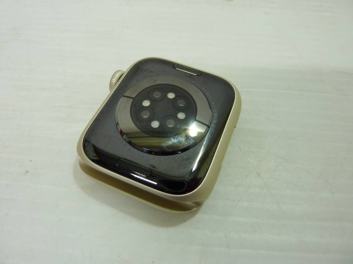 CV5444ta Apple Watch Series 8 （GPSモデル） 41mm スターライトアルミニウムケースとスターライトスポーツバンド MNP63J/A_画像5