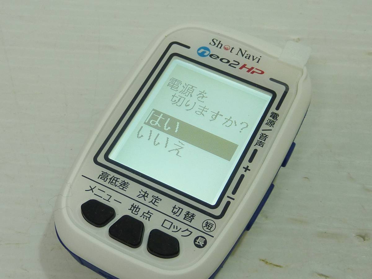 CV5449ta 美品 Shotnavi ショットナビ Neo 2 HP GPS ゴルフナビ_画像2