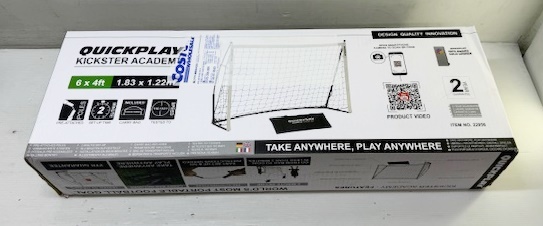 CH1103tc 未使用 QUICKPLAY キックスターアカデミー サッカーゴール 小型軽量 1.83×1.22m １セットのみ_画像4