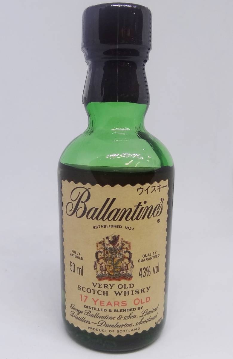 P1627ta 未開栓 バランタイン 17年 ミニボトル 50ml Ballantine's 現状渡し_画像1