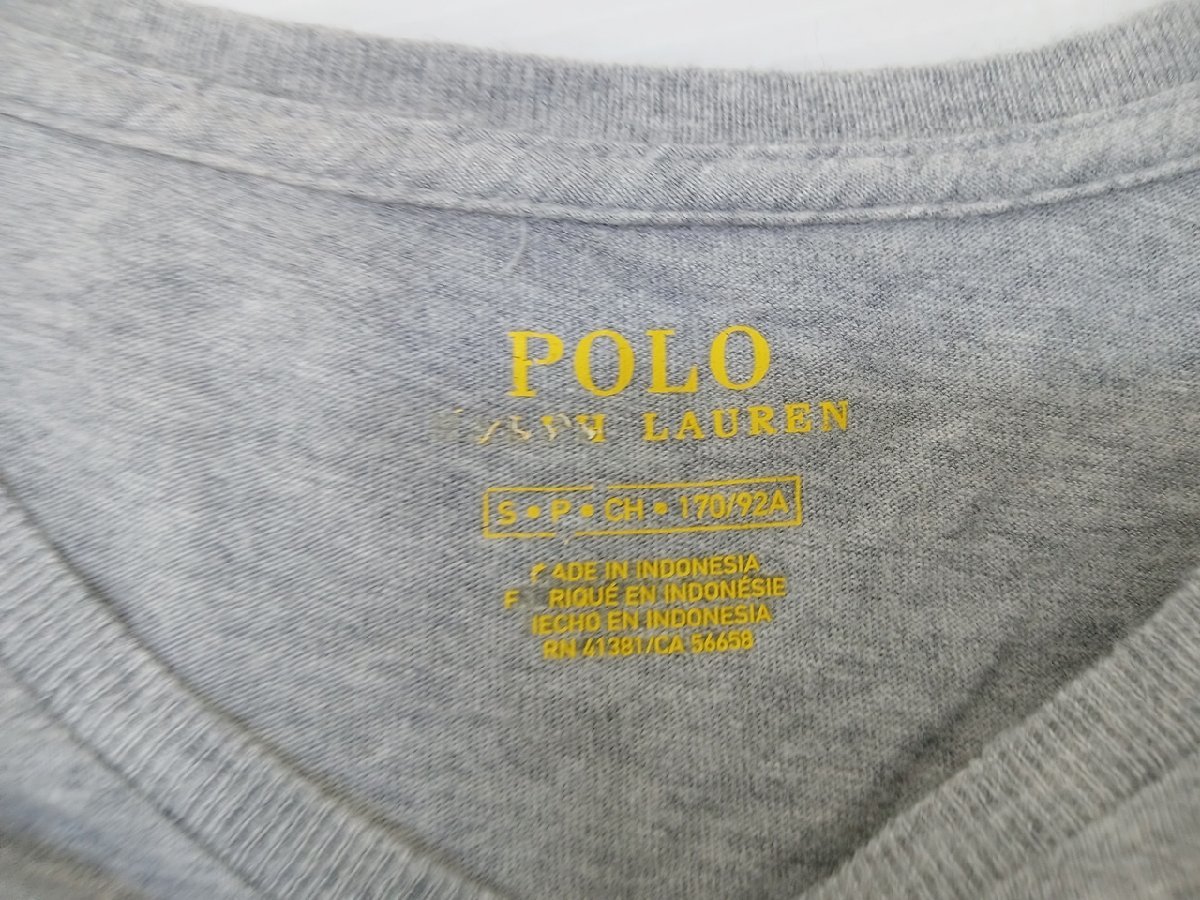 [12B-61-006-1] POLO RALPH LAUREN ポロ ラルフ ローレン 半袖Tシャツ サイズS グレー_画像8