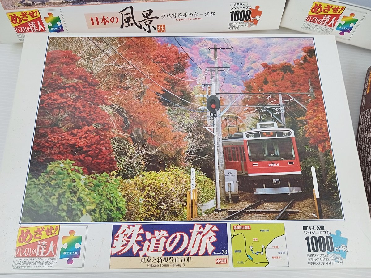 [BC-4-4] ジグソーパズル まとめ売り 日本の城 日本の風景 鉄道の旅 真珠の耳飾りの少女 ジャンク_画像4