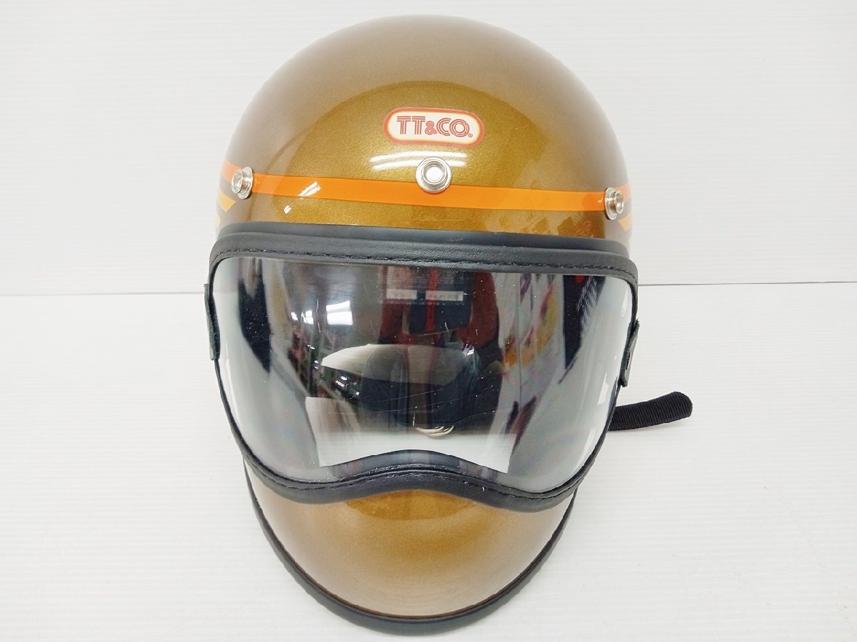 [B10B-61-009-3] TT&CO. トゥーカッター SG/DOT ヘルメット サイズ:M モデルTCSG 本体+ゴーグルのみ 中古_画像2