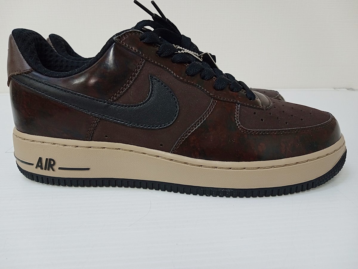 [KA16A-61-108-1] NIKE AIR FORCE 1 LOW PREMIUM ナイキ エアフォース1 プレミアム 313641-201 27.5cm ブラウンの画像2