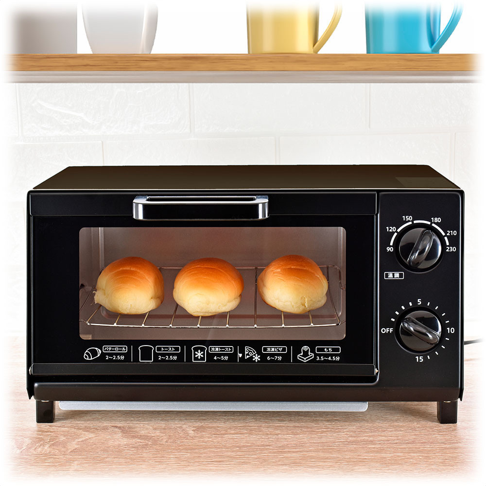  oven toaster 1000W 15 minute timer black COK-YH100D-K ohm electro- machine OHM oven toaster black black 1000W