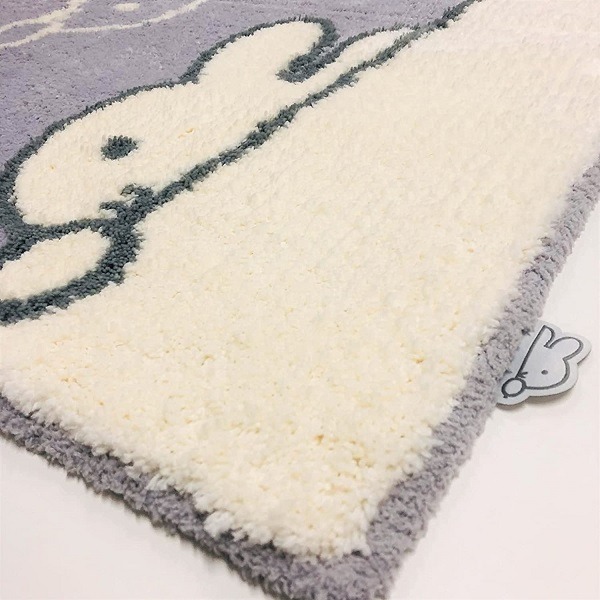 [ immediate payment ].. Miffy .... appear toilet ta Lee one step long toilet mat approximately 80×60cm gray senko- Miffy 