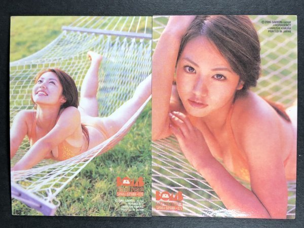 磯山 さやか BOMB・ボム 2005 025・026 2枚セット スペシャルミラーカード 水着 グラビア アイドル トレカ トレーディングカードの画像2