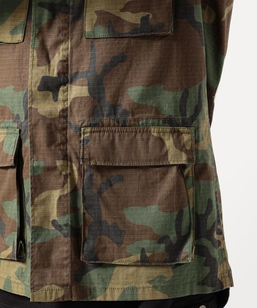 定価13080円 AVIREX PATCHED RIPSTOP BDU JACKET CVN-65 カモフラージュ Mサイズ 新品/アヴィレックス_画像6