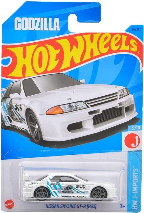 即決☆☆ゴジラ GT-R(R32) NISSAN SKYLINE HW J-IMPORTS ベーシックカー 日産 スカイライン GT-R [R32] HOT WHEELS_画像1