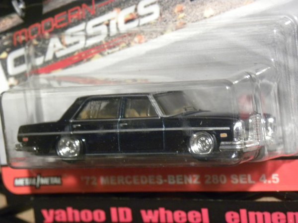 SALE即決☆☆'72 MERCEDES-BENZ 280 SEL 4.5 メルセデスベンツ　MODERN CLASSICS CAR CULTURE　プレミアムモデル HOT WHEELS☆MB112_画像4