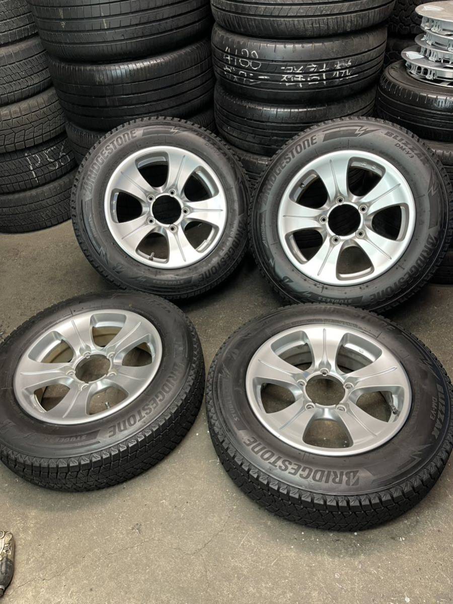 175/80R16 BRIDGESTONE BLIZZAK DM-V3 2020年製　アルミホイールセット 4本セット ジムニー_画像1